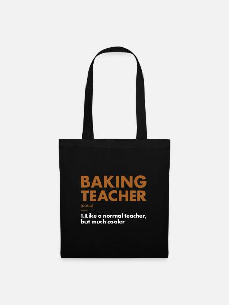Baker Teacher Definition Baking - Stoffbeutel - Schwarz