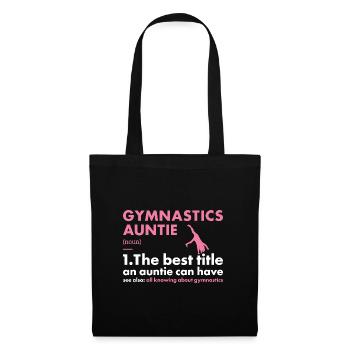 Sport Auntie Gymnastics - Stoffbeutel - Schwarz - Vorne