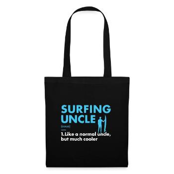 Sport Uncle Surfing - Stoffbeutel - Schwarz - Vorne