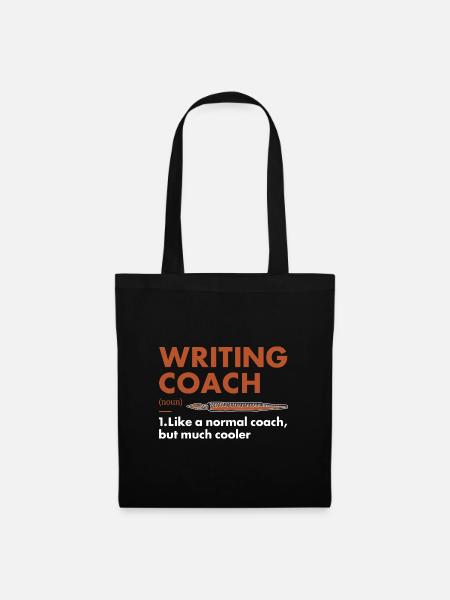 Writer Coach Definition Writing - Stoffbeutel - Schwarz