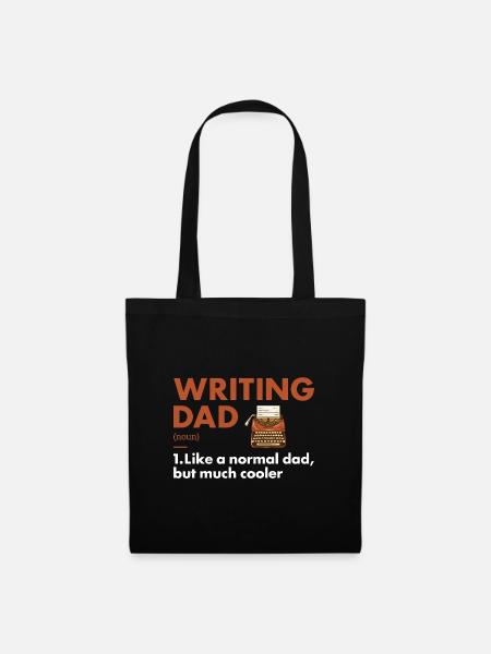 Writer Dad Definition Writing - Stoffbeutel - Schwarz