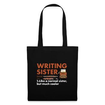 Writer Sister Definition Writing - Tote Bag - black - Front