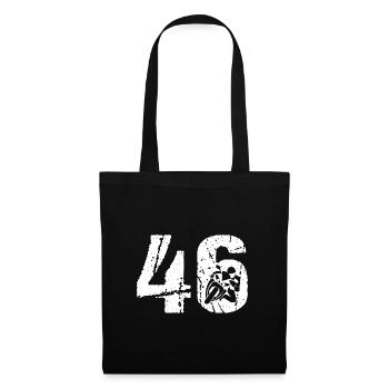 46 Moto Vintage Moto Moto Moto - Sac en tissu - noir - Devant