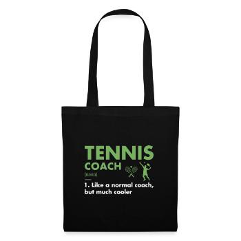 Entraîneur sportif Définition Tennis - Sac en tissu - noir - Devant