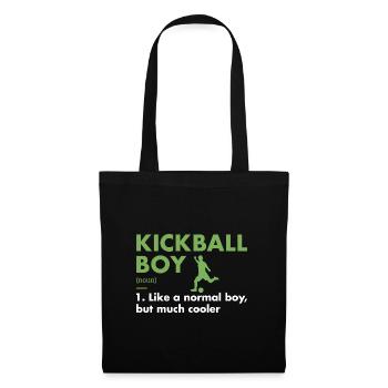 Sport Boy Définition Kickball - Sac en tissu - noir - Devant