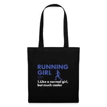 Sport Girl Running - Tote Bag - black - Front