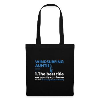 Sport Auntie Windsurfing - Tote Bag - black - Front