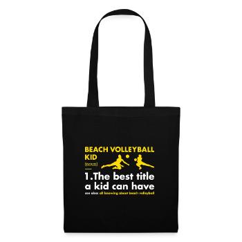 Sport Kid Définition Volleyball de plage - Sac en tissu - noir - Devant