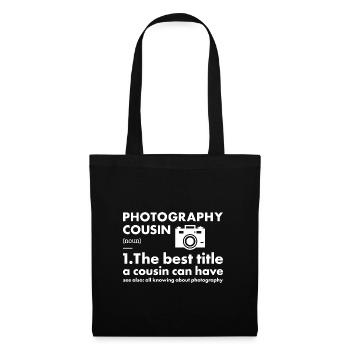 Photographer Cousin Definition Photography - Tote Bag - black - Front