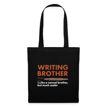 Writer Brother Definition Writing - Tote Bag - black - Front