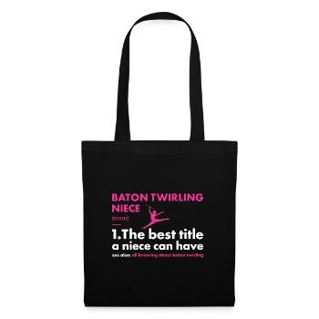 Bâton Twirler nièce définition bâton virevoltant - Sac en tissu - noir - Devant