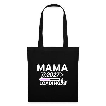 Mom 2027 - Loading Bar Pregnancy Announcement - Tote Bag - black - Front