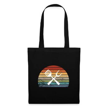 Grill BBQ Grill Master Chef Gift - Tote Bag - black - Front