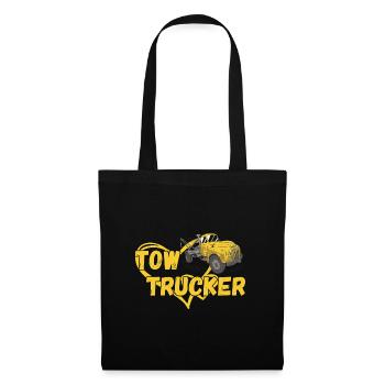 Tow Trucker Heart Tow Truck Operator - Stoffbeutel - Schwarz - Vorne
