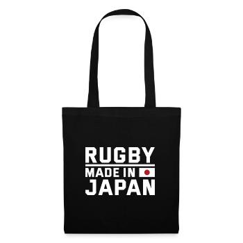 Rugby fabriqué à partir de Japan Rugby - Sac en tissu - noir - Devant