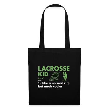 Sport Kid Definition Lacrosse - Tote Bag - black - Front
