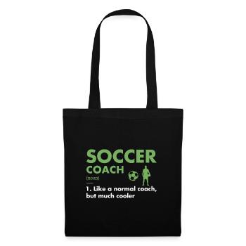 Entraîneur sportif Définition Soccer - Sac en tissu - noir - Devant