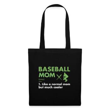 Sport Mom Definition Baseball - Stoffbeutel - Schwarz - Vorne