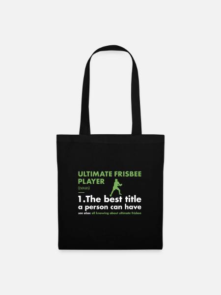 Sport Player Definition Ultimate Frisbee - Tote Bag - black