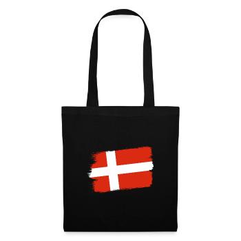Denmark Flag Scandinavia Danish Flag Travel - Tote Bag - black - Front