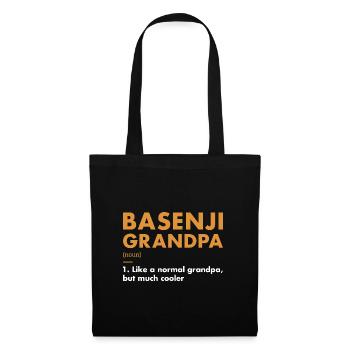 Dog Basenji Grandpa Definition - Tote Bag - black - Front
