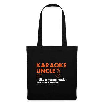 Singer Uncle Definition Karaoke - Stoffbeutel - Schwarz - Vorne