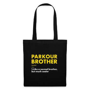Traceur Brother Définition Parkour - Sac en tissu - noir - Devant