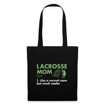 Sport Mom Definition Lacrosse - Stoffbeutel - Schwarz - Vorne