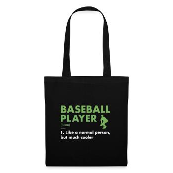 Sport Player Definition Baseball - Stoffbeutel - Schwarz - Vorne