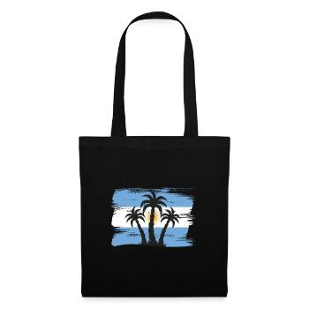 Drapeau de l’Argentine Amérique du Sud Drapeau de l’Argentine - Sac en tissu - noir - Devant