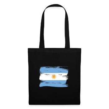 Drapeau de l’Argentine Amérique du Sud Drapeau de l’Argentine - Sac en tissu - noir - Devant