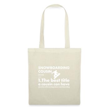 Sport Cousin Snowboarding - Stoffbeutel - Natur - Vorne