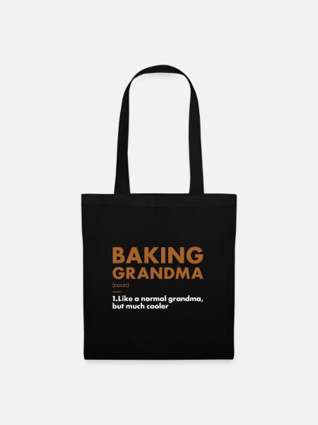 Baker Grandma Definition Baking - Stoffbeutel - Schwarz