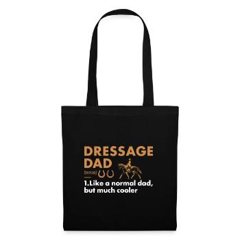 Cavalier Papa Définition Dressage - Sac en tissu - noir - Devant