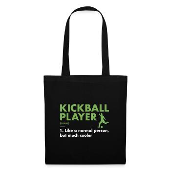 Définition du joueur sportif Kickball - Sac en tissu - noir - Devant