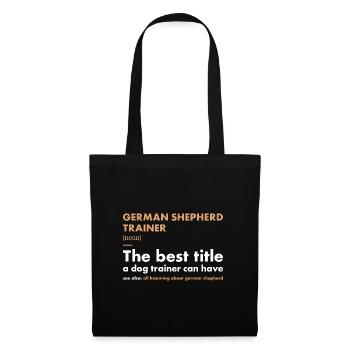 German Shepherd Trainer Definiton - Tote Bag - black - Front