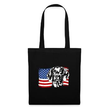 Magyar Vizsla America Flag Dogs Dog Wilsigns - Tote Bag - black - Front