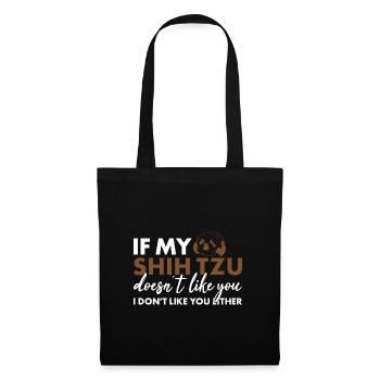 Si mon Shih Tzu ne t’aime pas - Sac en tissu - noir - Devant