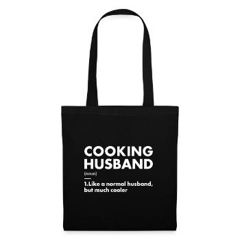 Cook Husband Definition Cooking - Stoffbeutel - Schwarz - Vorne