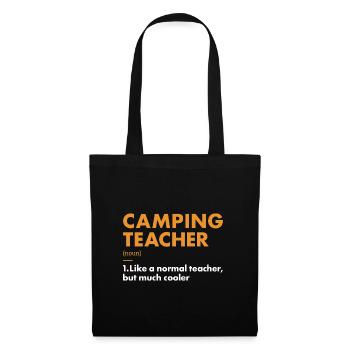Camper Teacher Definition Camping - Tote Bag - black - Front