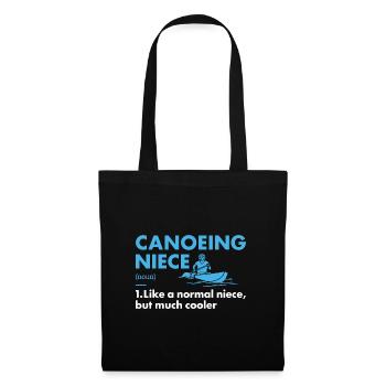 Canoeist Niece Definition Canoeing - Tote Bag - black - Front