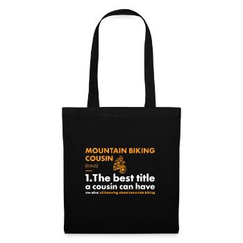 Biker Cousin Definition Mountain Biking - Tote Bag - black - Front