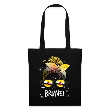 Brunei - Sac en tissu - noir - Devant