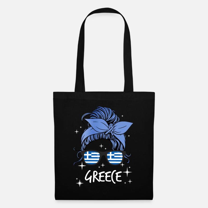 Grèce - Sac en tissu - noir