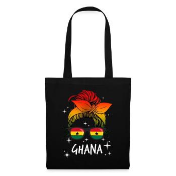 Ghana - Sac en tissu - noir - Devant