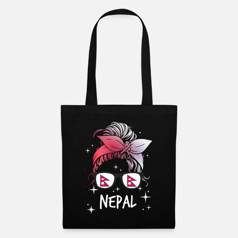 Nepal - Tote Bag - black
