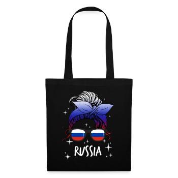 Russie - Sac en tissu - noir - Devant