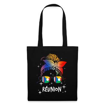 Réunion - Sac en tissu - noir - Devant