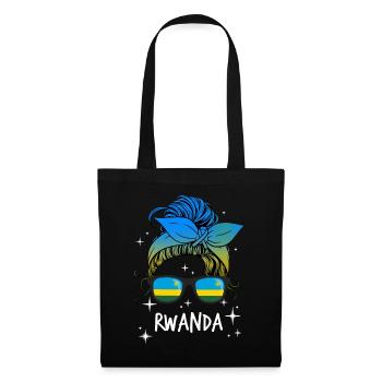 Ruanda - Stoffbeutel - Schwarz - Vorne