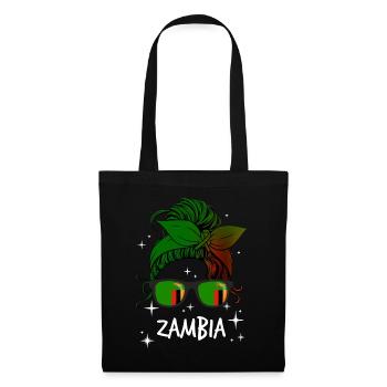 Sambia - Stoffbeutel - Schwarz - Vorne